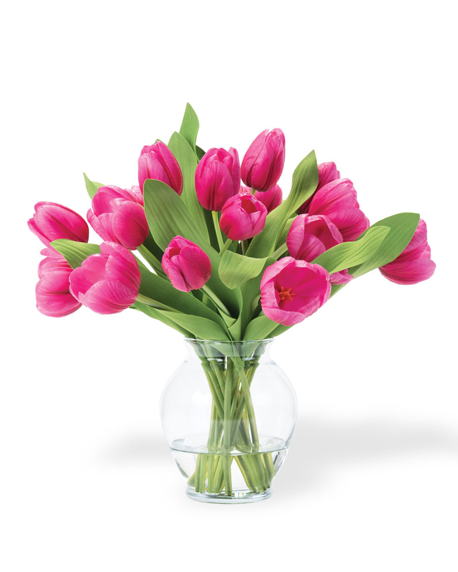 Fuchsia Garden Tulip bouquet